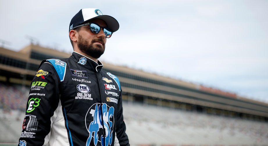 Jeremy Clements at the race track.