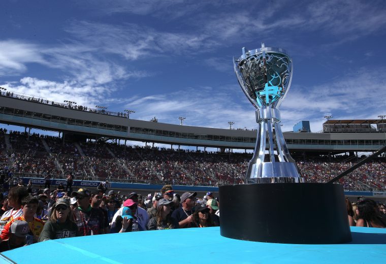 cup series trophy at phoenix