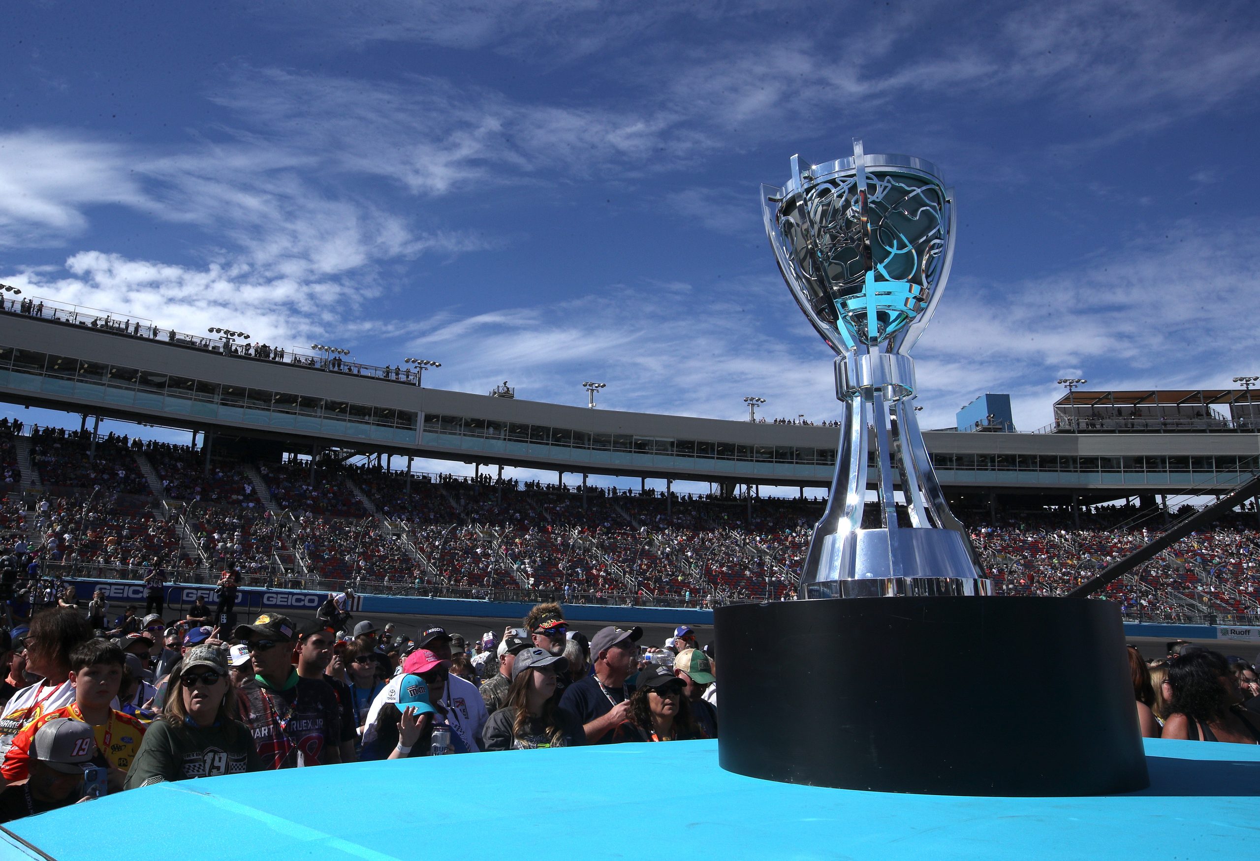 cup series trophy at phoenix