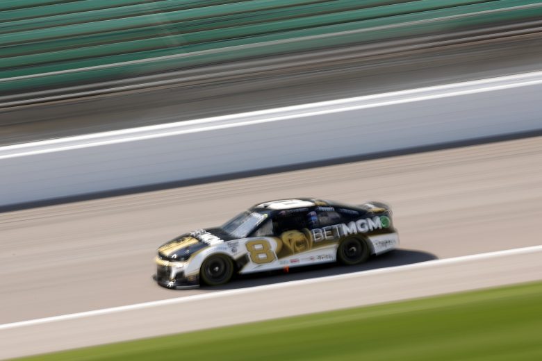 tyler reddick's car at kansas