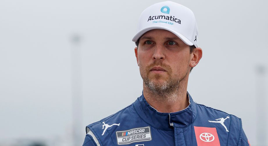 Denny Hamlin at Kansas Speedway