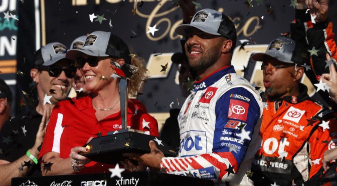 Featured image for Trust, confidence crucial in Bubba Wallace’s statement win at Kansas