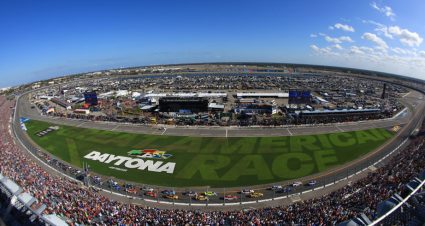 View of Daytona International Speedway race track