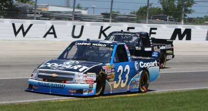 Trucks race at the Milwaukee Mile in 2006