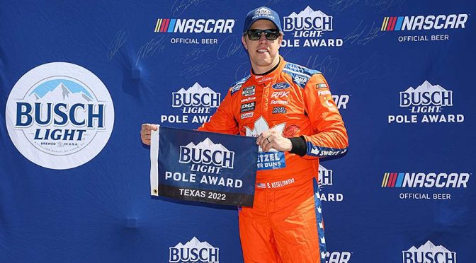 Featured Image for Brad Keselowski keeps RFK Racing rolling, wins Cup Series pole at Texas