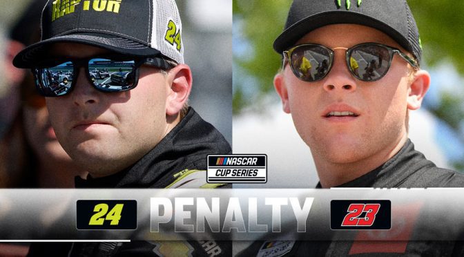 Featured Image for NASCAR penalizes William Byron, Ty Gibbs after Texas incidents