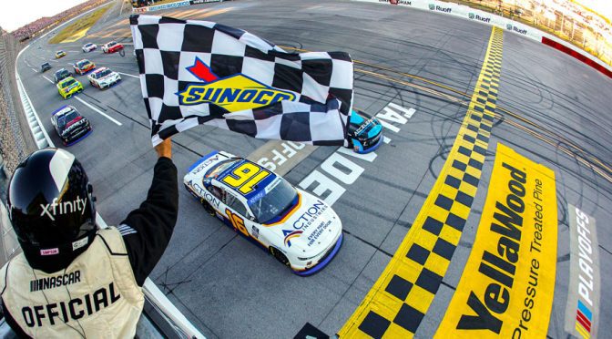 AJ Allmendinger wins Xfinity playoff race at Talladega in photo finish