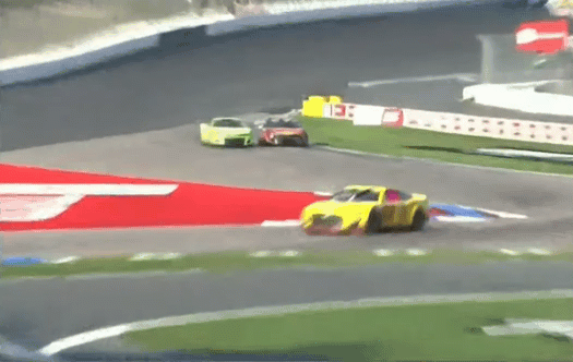 Corey LaJoie goes for a spin off the nose of an ill-handling Suárez machine.