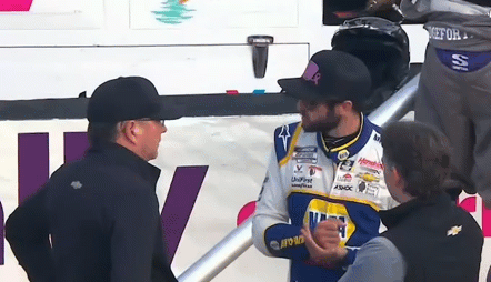 No takers for Chase’s game of rock-paper-scissors.