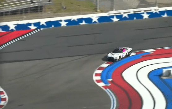 See what I mean about the sticky chicane paint? (I know, I know. The drivers are just serving their penalties, like playoff contender Ross Chastain in this case.)