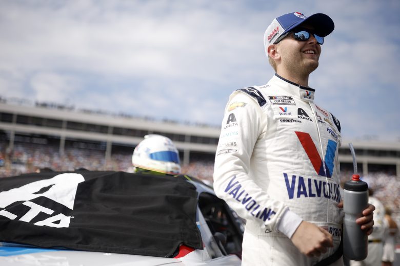 CONCORD, NORTH CAROLINA - OCTOBER 09: William Byron, driver of the #24 Valvoline Chevrolet, waits on the grid prior to the NASCAR Cup Series Bank of America Roval 400 at Charlotte Motor Speedway on October 09, 2022 in Concord, North Carolina. (Photo by Jared C. Tilton/Getty Images) | Getty Images