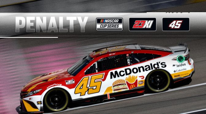 Featured image for Bubba Wallace suspended after Las Vegas incident; No. 18 team penalized
