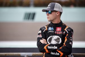 Ben Rhodes stands on pit road at Homestead-Miami