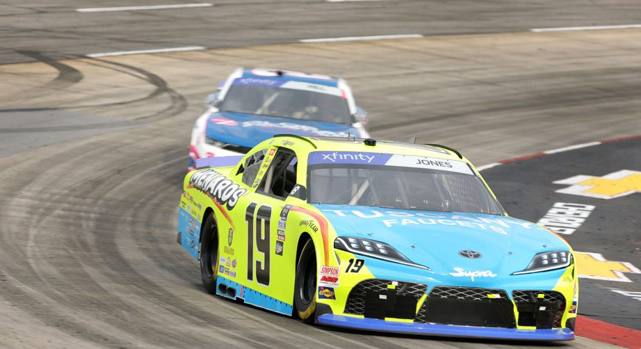 Brandon Jones drives at Martinsville