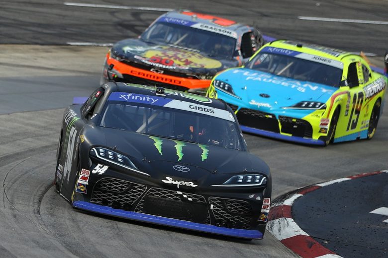 Cars race at Martinsville