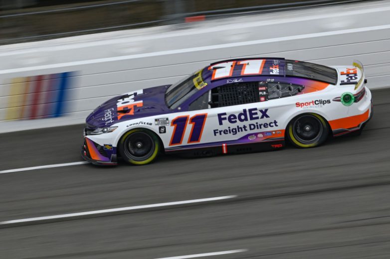 Denny Hamlin drives at Martinsville