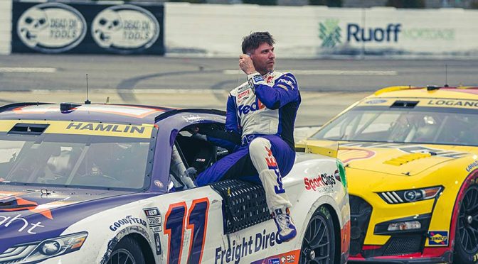Featured Image for Pit-road woes, Chastain’s Hail Mary foil Denny Hamlin’s playoff run at Martinsville