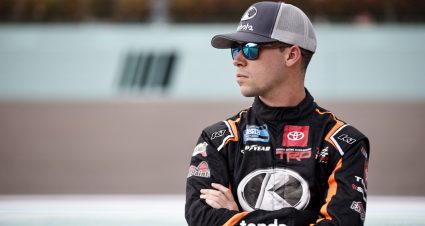 Ben Rhodes waits on pit road.