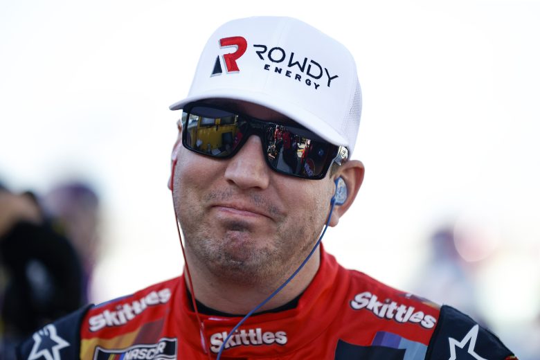 HOMESTEAD, FLORIDA - OCTOBER 22: Kyle Busch, driver of the #18 Skittles Lime is Back Toyota, waits on the grid during practice for the NASCAR Cup Series Dixie Vodka 400 at Homestead-Miami Speedway on October 22, 2022 in Homestead, Florida. (Photo by Sean Gardner/Getty Images) | Getty Images