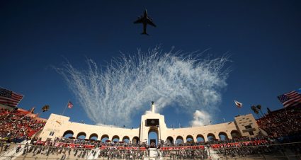 Flyover at the Busch Light Clash