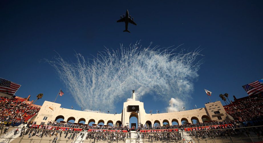 Flyover at the Busch Light Clash
