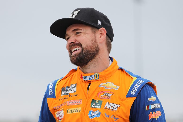 KANSAS CITY, KANSAS - SEPTEMBER 10: Ricky Stenhouse Jr., driver of the #47 SunnyD Chevrolet, waits on the grid during practice for the NASCAR Cup Series Hollywood Casino 400 at Kansas Speedway on September 10, 2022 in Kansas City, Kansas. (Photo by Meg Oliphant/Getty Images) | Getty Images