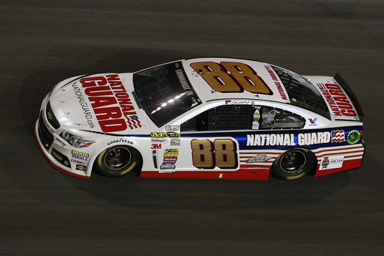 DAYTONA BEACH, FL - FEBRUARY 23:  Dale Earnhardt Jr., driver of the #88 National Guard Chevrolet, during the NASCAR Sprint Cup Series Daytona 500 at Daytona International Speedway on February 23, 2014 in Daytona Beach, Florida.  (Photo by Chris Trotman/NASCAR via Getty Images)