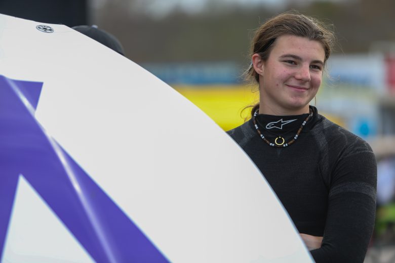Isabella Robusto during the Fall Brawl at Hickory Motor Speedway on November 12, 2022. (Adam Fenwick/NASCAR)