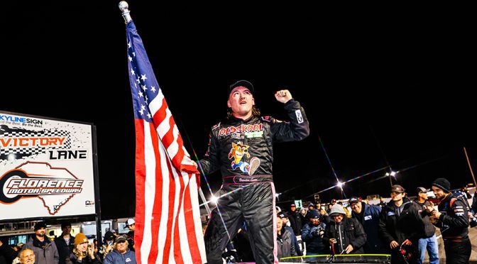 Brenden Queen survives thrilling night at Florence Motor Speedway for South Carolina 400 victory