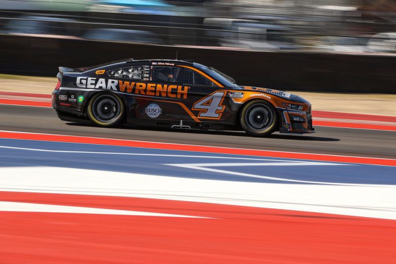 AUSTIN, TEXAS - MARCH 27: Kevin Harvick, driver of the #4 GEARWRENCH Ford, drives during the NASCAR Cup Series Echopark Automotive Grand Prix at Circuit of The Americas on March 27, 2022 in Austin, Texas. (Photo by Dylan Buell/Getty Images) | Getty Images