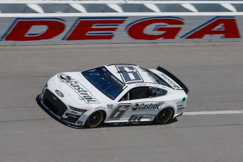 TALLADEGA, ALABAMA - APRIL 23: Brad Keselowski, driver of the #6 Castrol Carbon Neutral Ford, drives during qualifying for the NASCAR Cup Series GEICO 500 at Talladega Superspeedway on April 23, 2022 in Talladega, Alabama. (Photo by Sean Gardner/Getty Images) | Getty Images