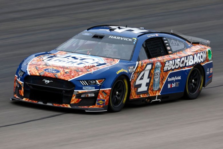 FORT WORTH, TEXAS - MAY 21: Kevin Harvick, driver of the #4 #BuschBacon Ford, drives during qualifying for the NASCAR Cup Series All-Star Race at Texas Motor Speedway on May 21, 2022 in Fort Worth, Texas. (Photo by Jared C. Tilton/Getty Images) | Getty Images
