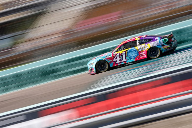 HOMESTEAD, FLORIDA - OCTOBER 23: Cole Custer, driver of the #41 Dixie Vodka Ford, drives during the NASCAR Cup Series Dixie Vodka 400 at Homestead-Miami Speedway on October 23, 2022 in Homestead, Florida. (Photo by Sean Gardner/Getty Images) | Getty Images