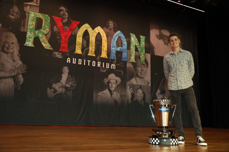 NASHVILLE, TENNESSEE - DECEMBER 01: 2022 NASCAR Camping World Truck Series champion Zane Smith poses for a photo at the Ryman Auditorium on December 01, 2022 in Nashville, Tennessee. (Photo by Sean Gardner/Getty Images) | Getty Images
