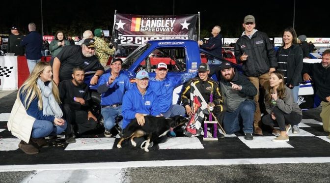Featured image for Following in his father’s footsteps, Hunter Waltrip claims first Langley Speedway championship