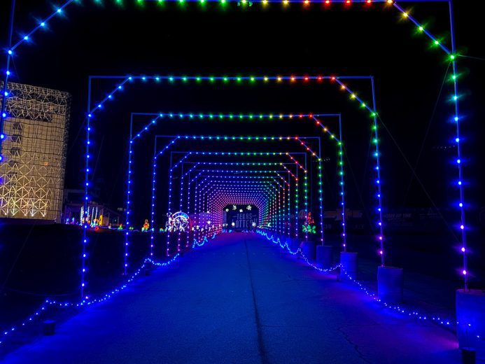 Holiday lights on display at NASCAR tracks NASCAR