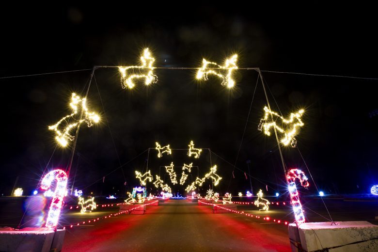 Holiday lights on display at NASCAR tracks NASCAR