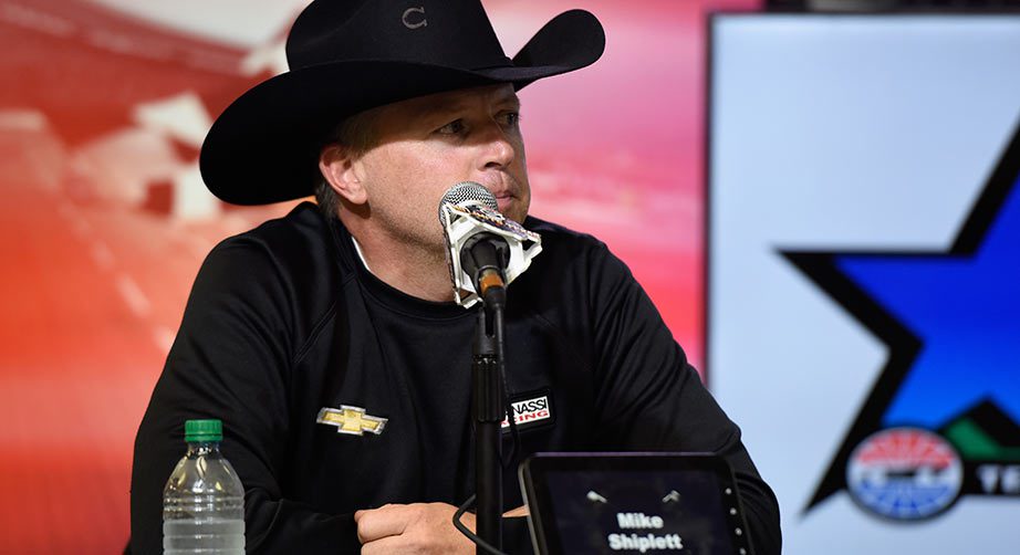 Mike Shiplett after an Xfinity Series victory at Texas Motor Speedway in 2016