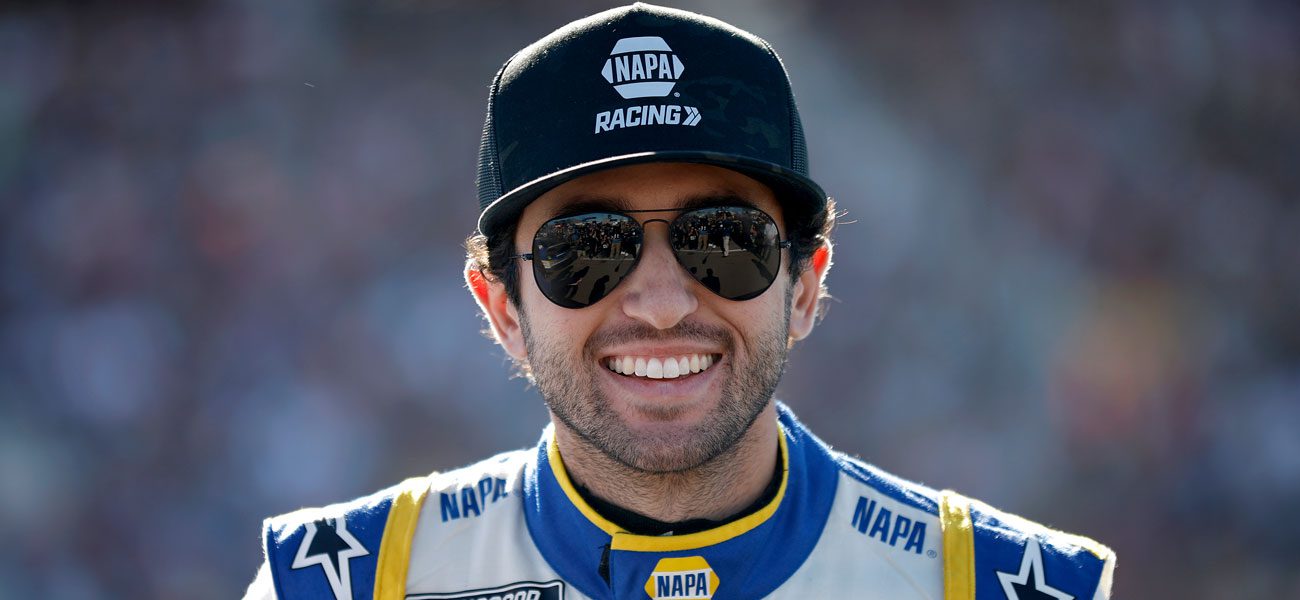 Chase Elliott smiles on pit road at Phoenix Raceway