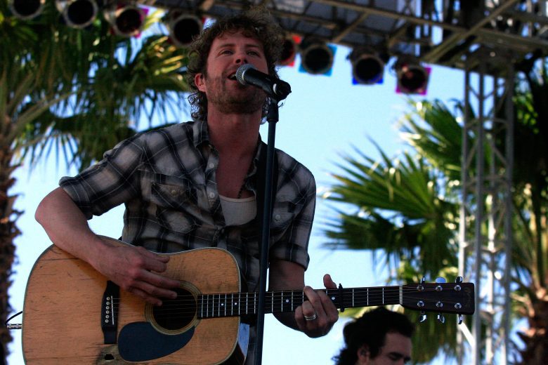 DAYTONA BEACH, FL - FEBRUARY 20: Musician Dierks Bentley performs prior to the NASCAR Sprint Cup Series Daytona 500 at Daytona International Speedway on February 20, 2011 in Daytona Beach, Florida. (Photo by Cliff Hawkins/Getty Images for NASCAR)