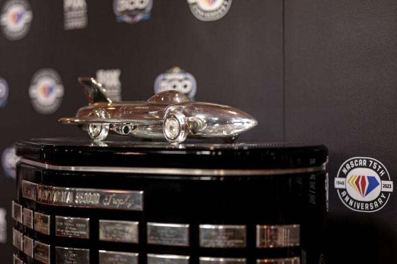 A detailed view of the Harley J. Earl Trophy