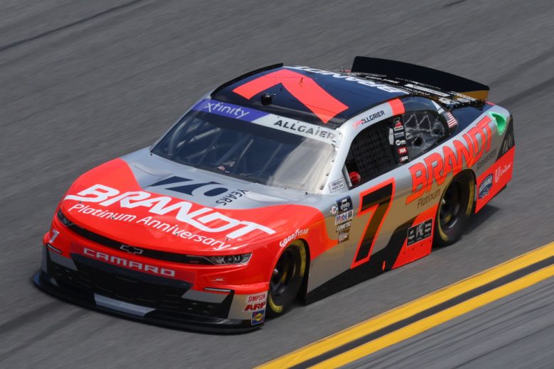 Justin Allgaier drives at Daytona