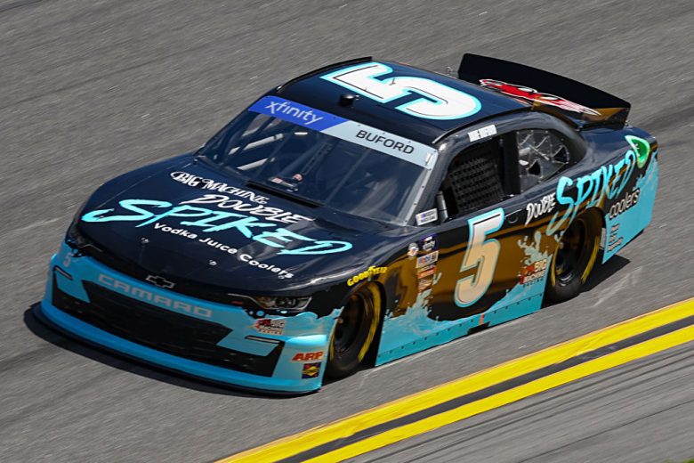 Jade Buford drives at Daytona
