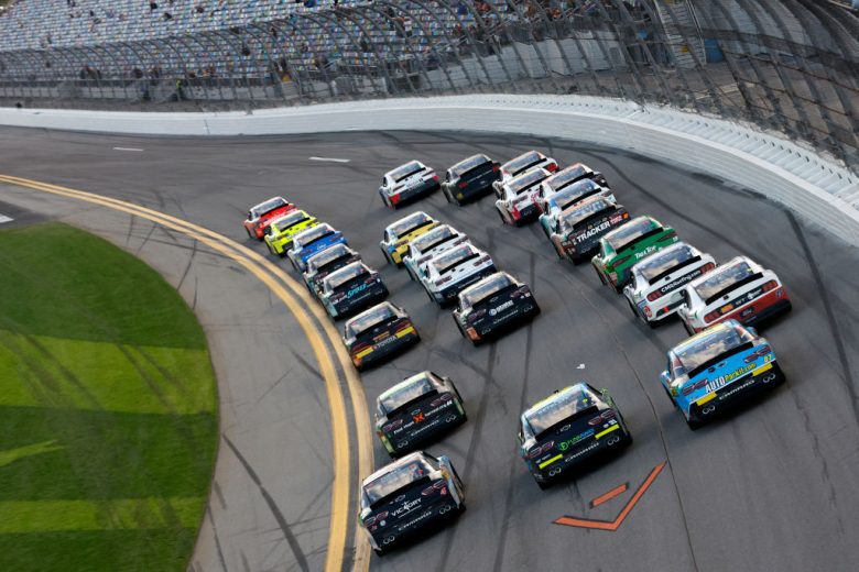 A general view of Daytona racing