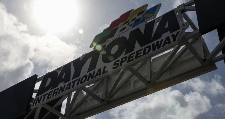 A general view of the Daytona International Speedway sign