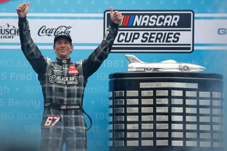 Travis Pastrana walks onstage