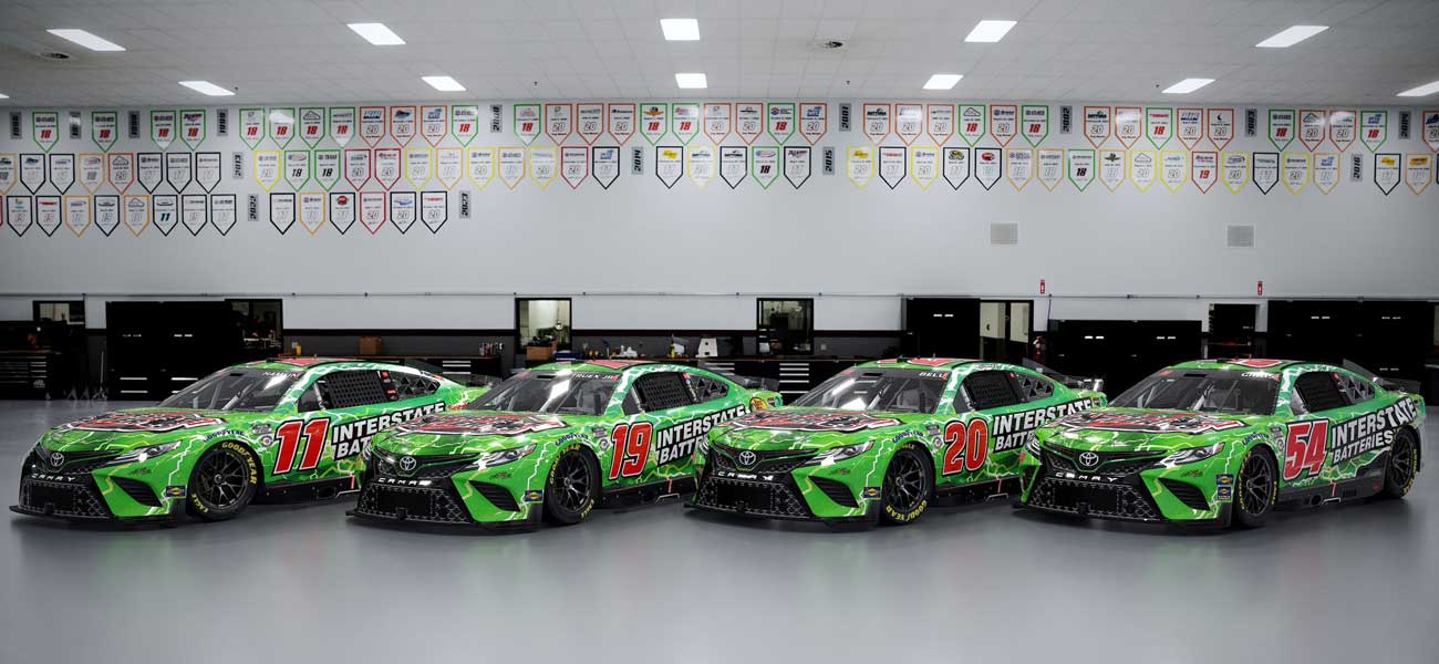 Joe Gibbs Racing's Interstate Batteries lineup for 2023