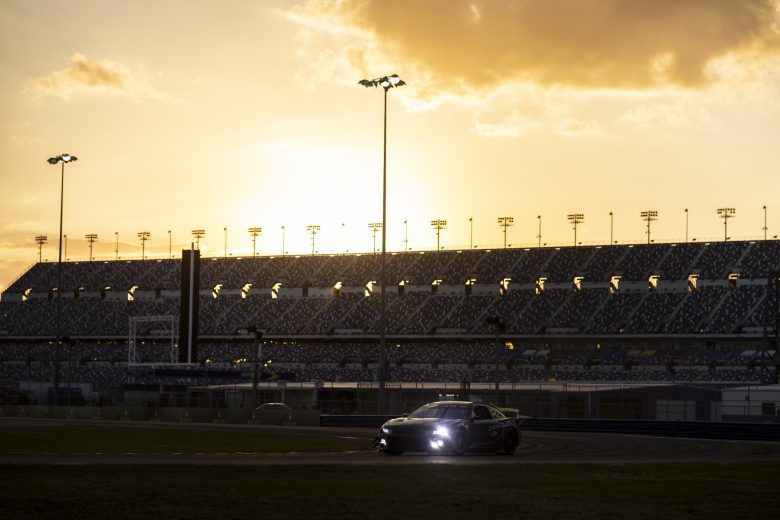 DAYTONA BEACH, FLORIDA - JANUARY 31: Jimmie Johnson drives during the NASCAR Project 56 Test at Daytona International Speedway on January 31, 2023 in Daytona Beach, Florida. (Photo by James Gilbert/Getty Images)