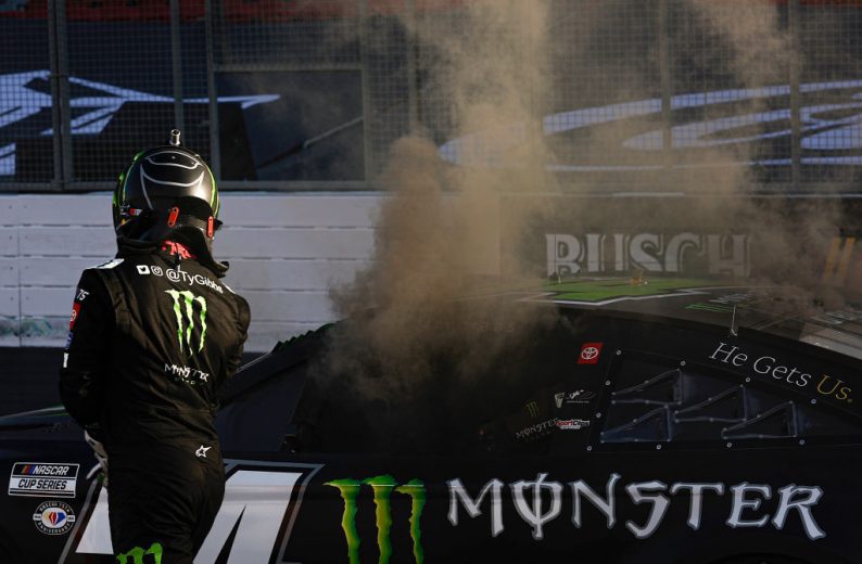 Ty Gibbs exits his car