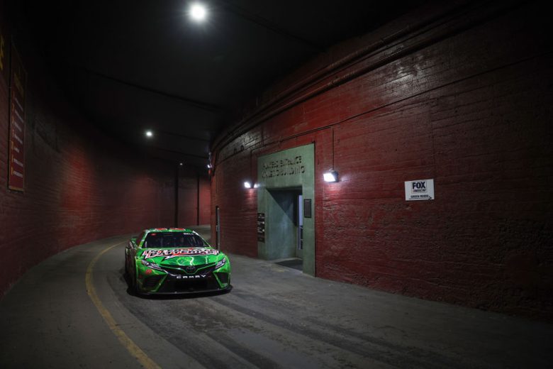 Christopher Bell exits the tunnel